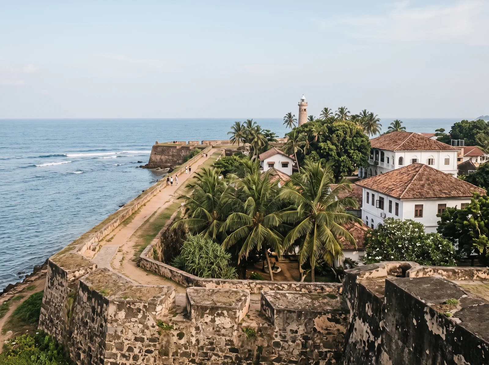 Galle Fort stone ramparts